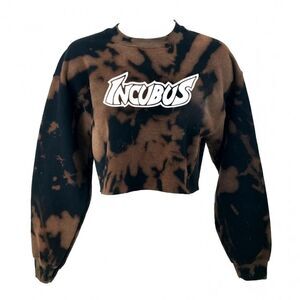 INCUBUS Rock Band "Cropped" Crop Top Pullover Crewneck Sweatshirt - y2k punk rap